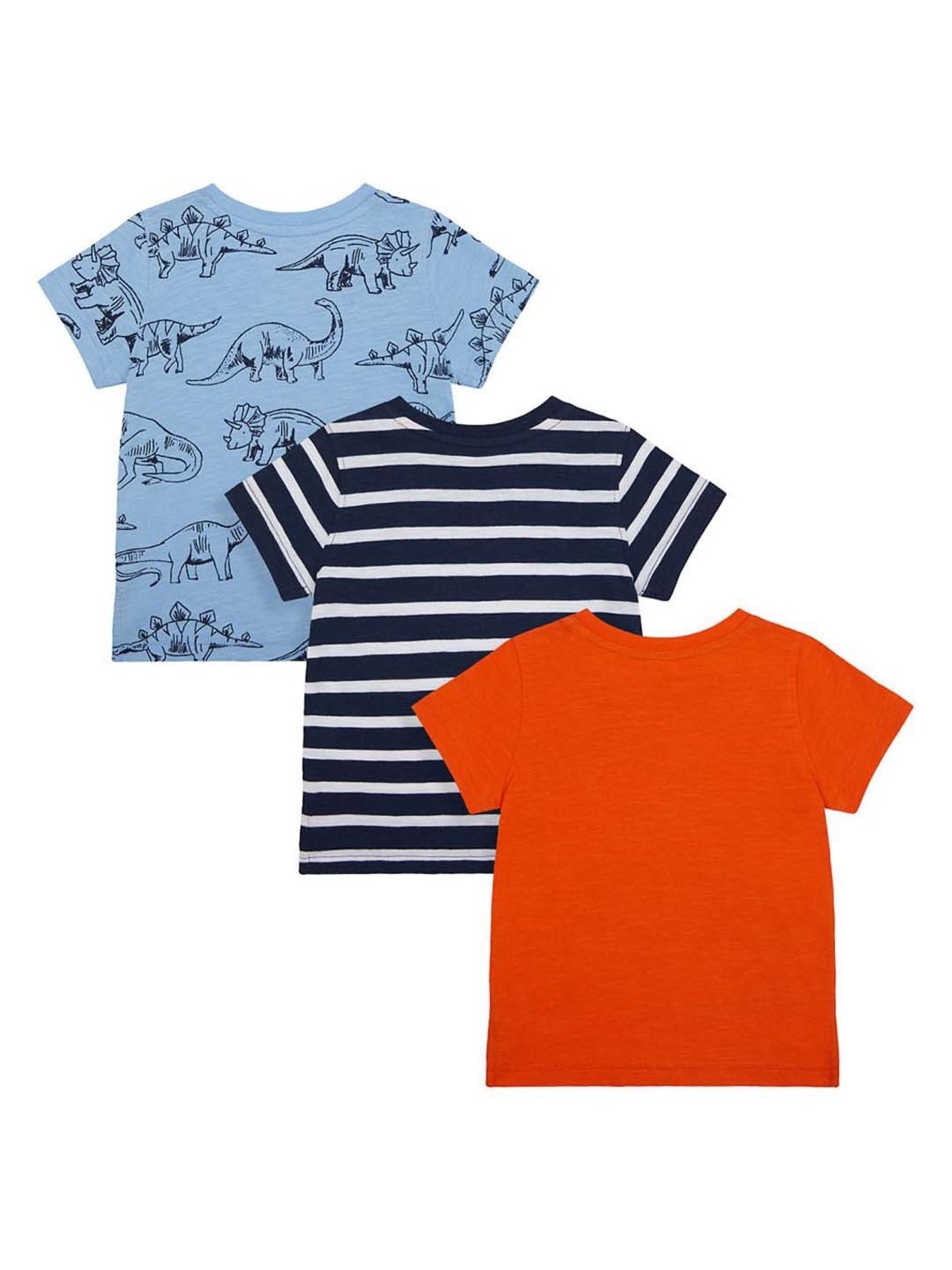 Mothercare Kids Multicolor Cotton Printed T-Shirt (Pack of 3)