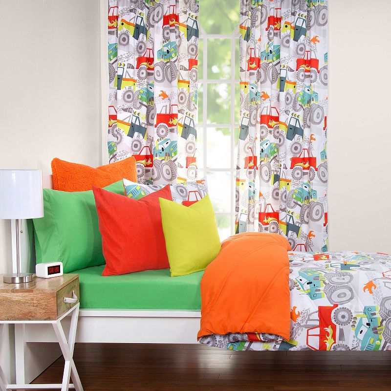 Crayola Pointillist Pansy Curtain Panel