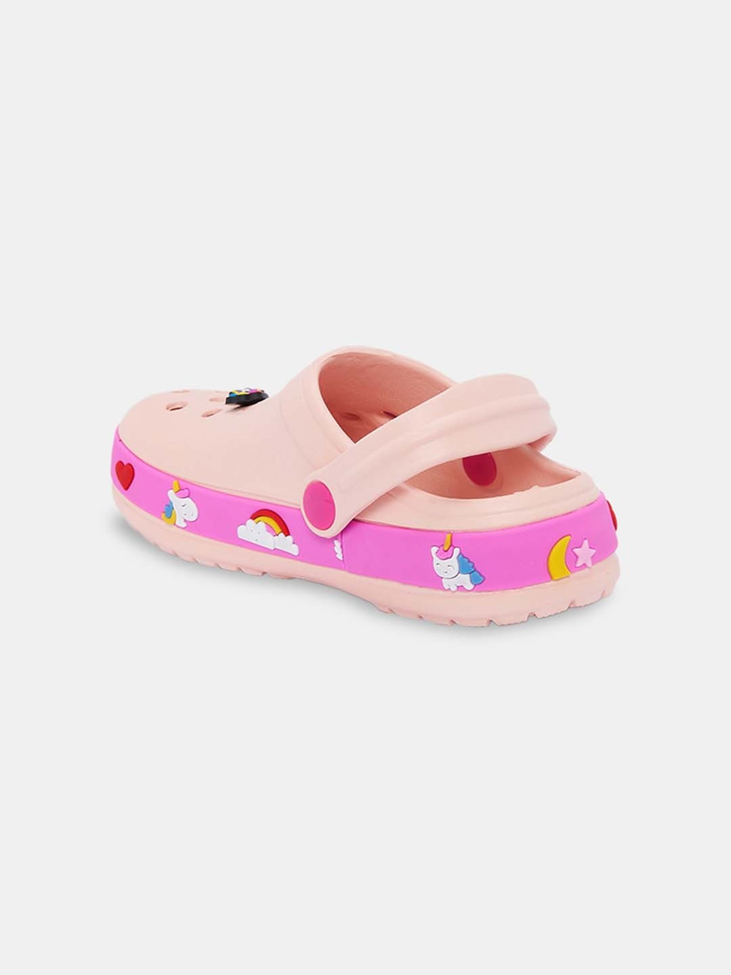 Passion Petals Kids Pink Sling Back Clogs