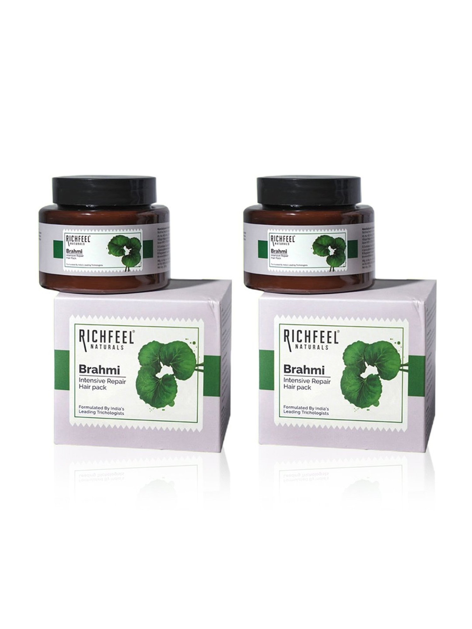 Richfeel Brahmi Intensive Repair Hair Pack - Pack of 2