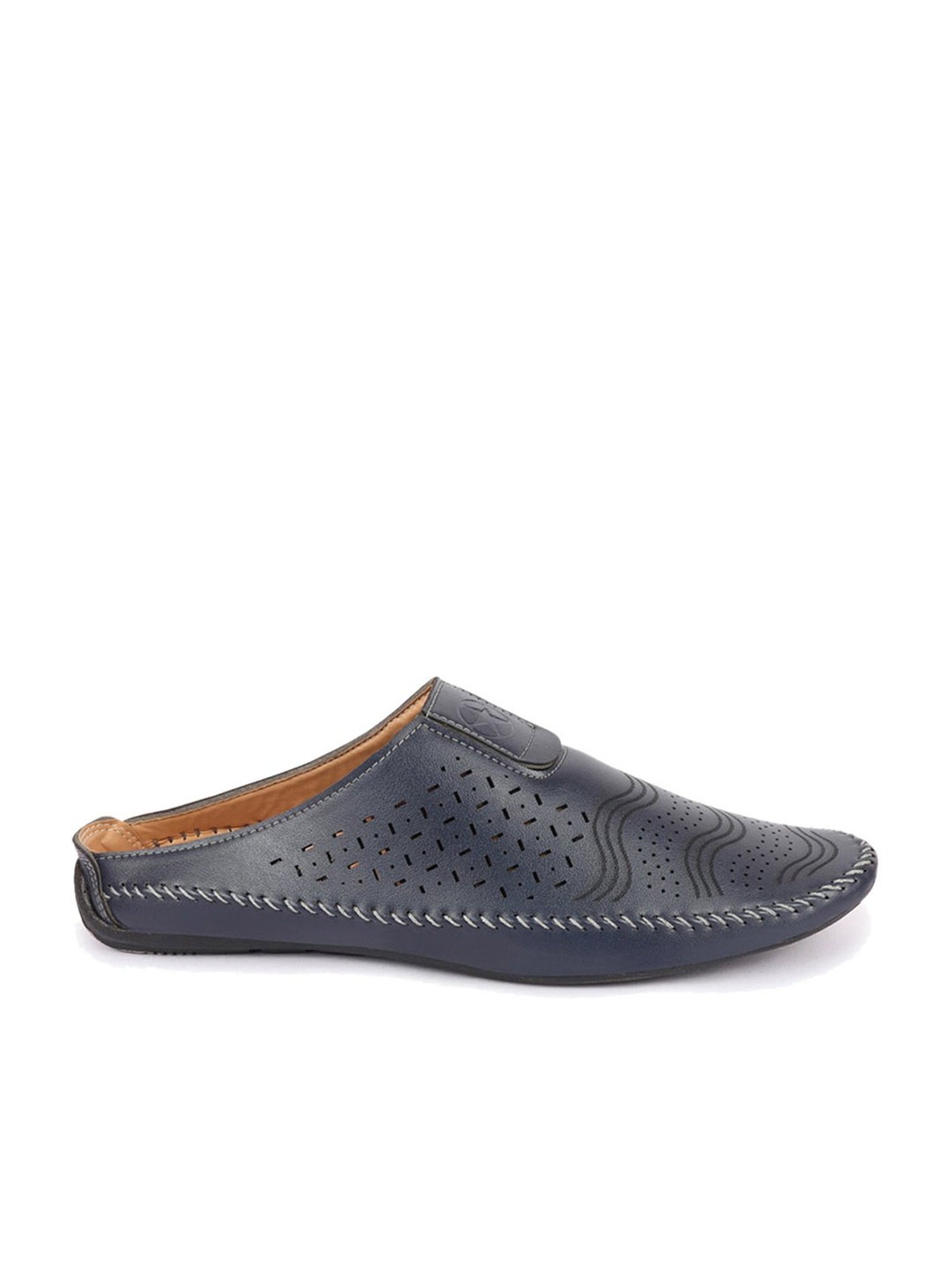 Fausto Men's Blue Mule Shoes