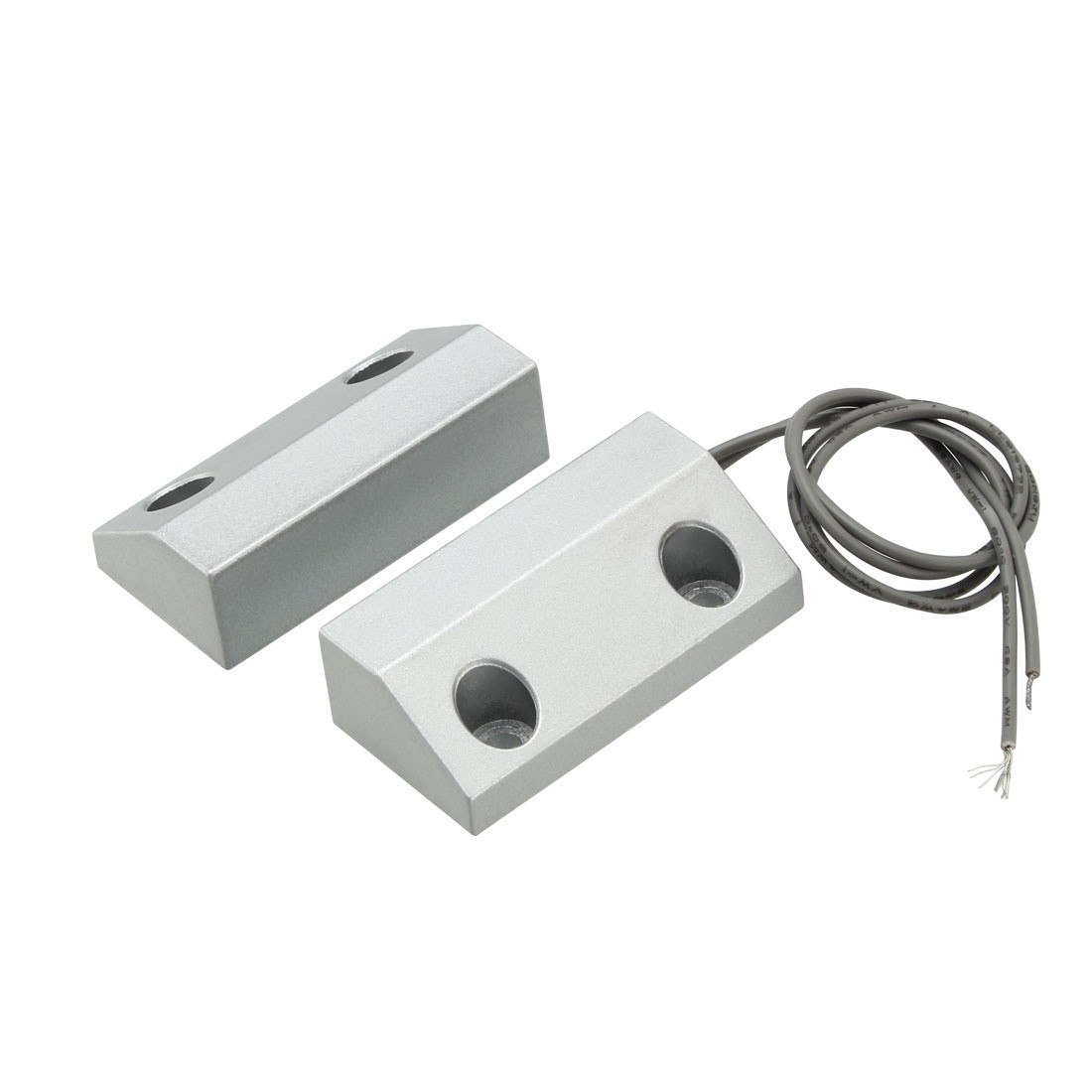 MC-56 NO Alarm Security Rolling Gate Garage Door Contact Magnetic Reed Switch Silver Gray