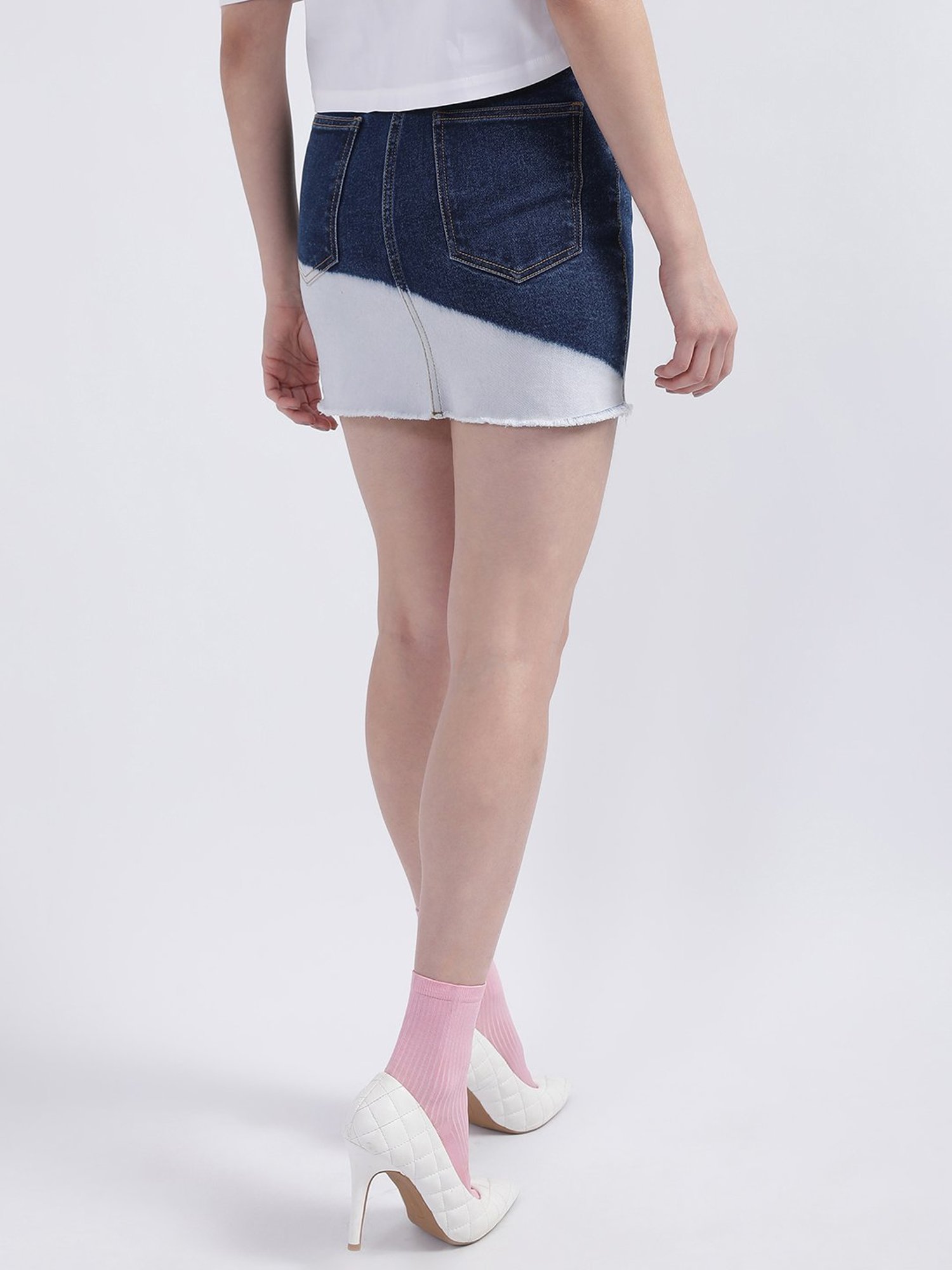 Iconic Women Tie Die Regular Cotton Skirts