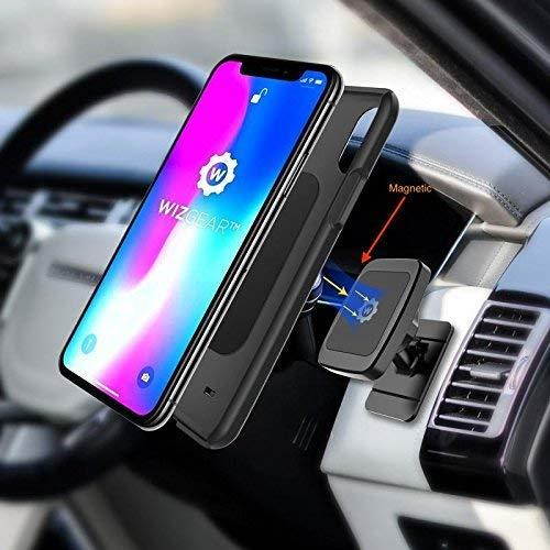Magnetic Phone Car Mount, WizGear Universal Stick On Dashboard Magnetic Car Mount Holder, for Cell Phones and Mini Tablets with Fast Swift-snap Technology, (Newer Model)