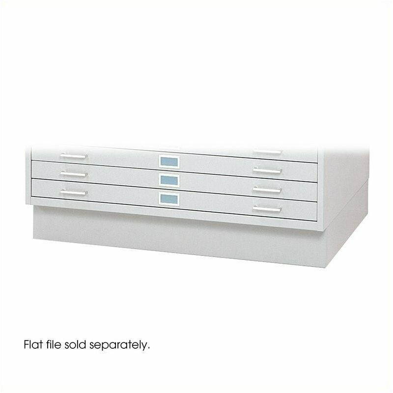 Safco Closed Low Base for 4986 and 4996 Flat File Cabinets in White