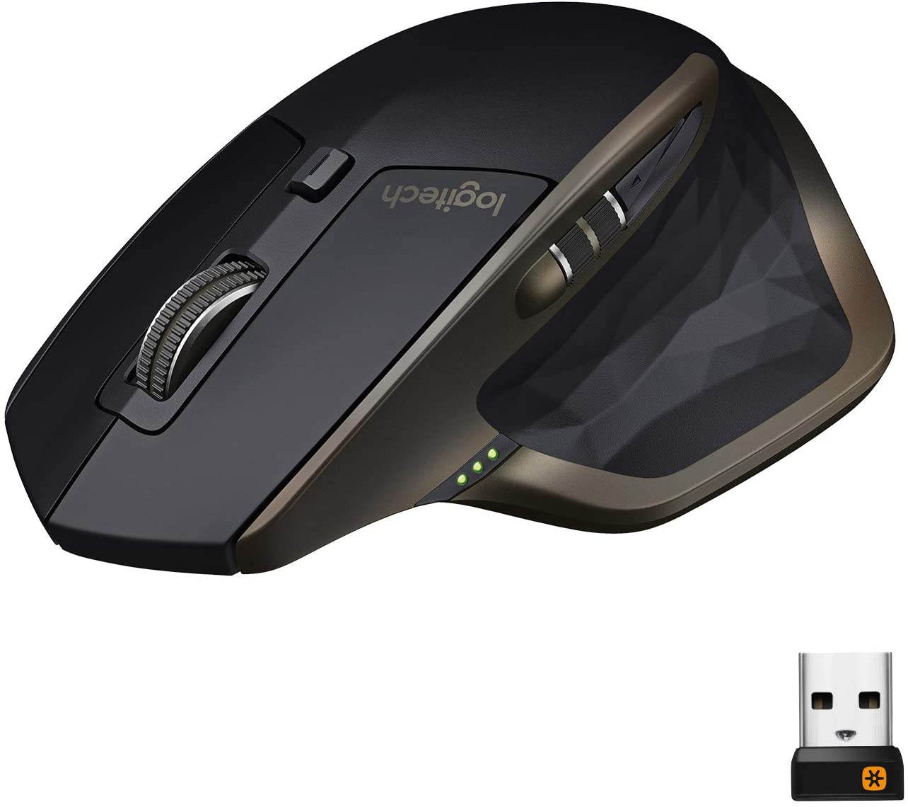 Logitech MX Master Wireless Mouse &ndash; High-precision Sensor, Speed-Adaptive Scroll Wheel, Easy-Switch up to 3 Devices - Meteorite Black