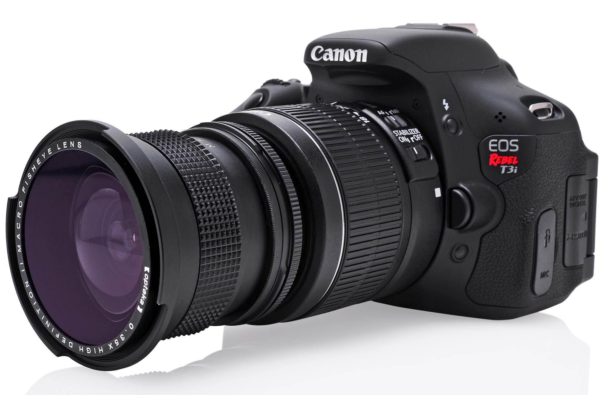 Opteka .35x HD Super Wide Angle Panoramic Macro Fisheye Lens for Nikon D5, D4, D3X, D3, D810, D800, D750, D500, D610, D600, D300, D7200, D7100, D5500, D5300, D5200,  D3300, D3200 Digital SLR Cameras