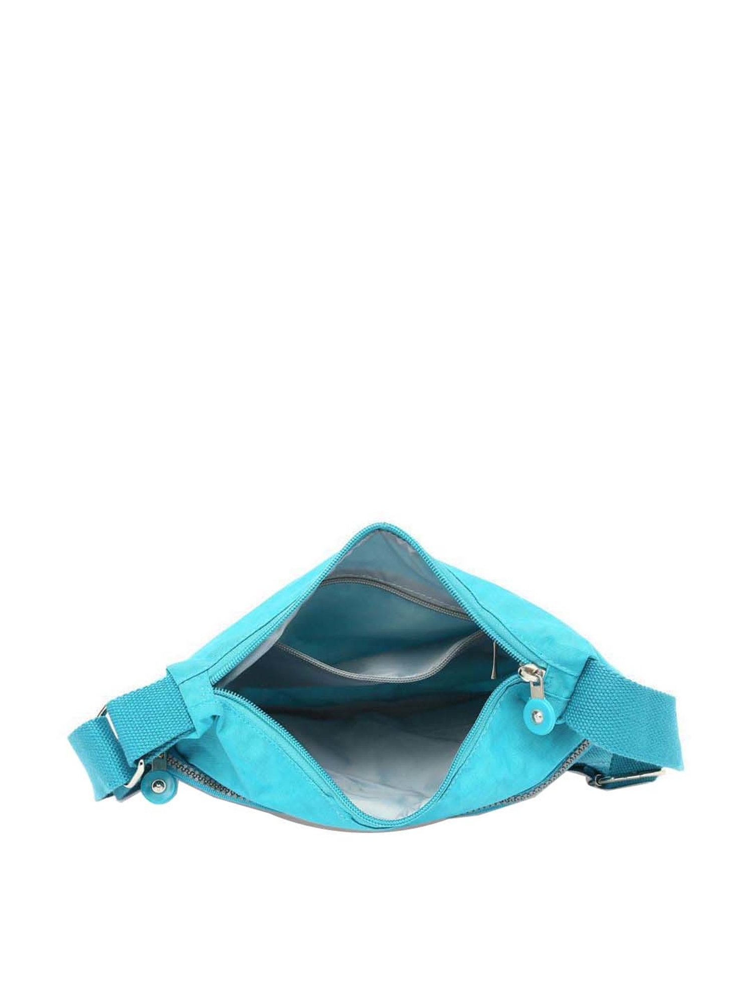 Baomi Blue Solid Medium Cross Body Bag