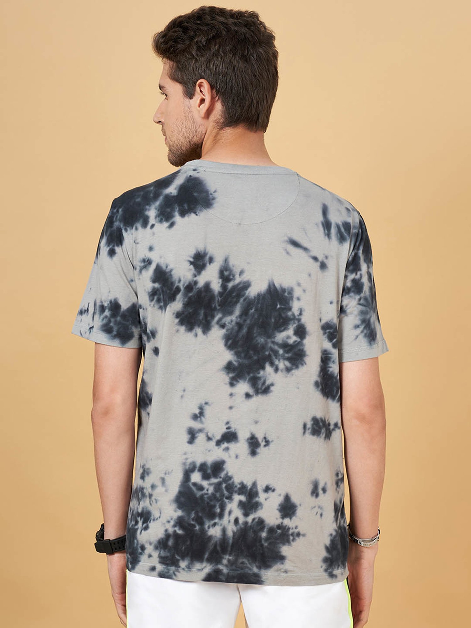 Street 808 by Pantaloons Multicolored Cotton Regular Fit Printed T-Shirt