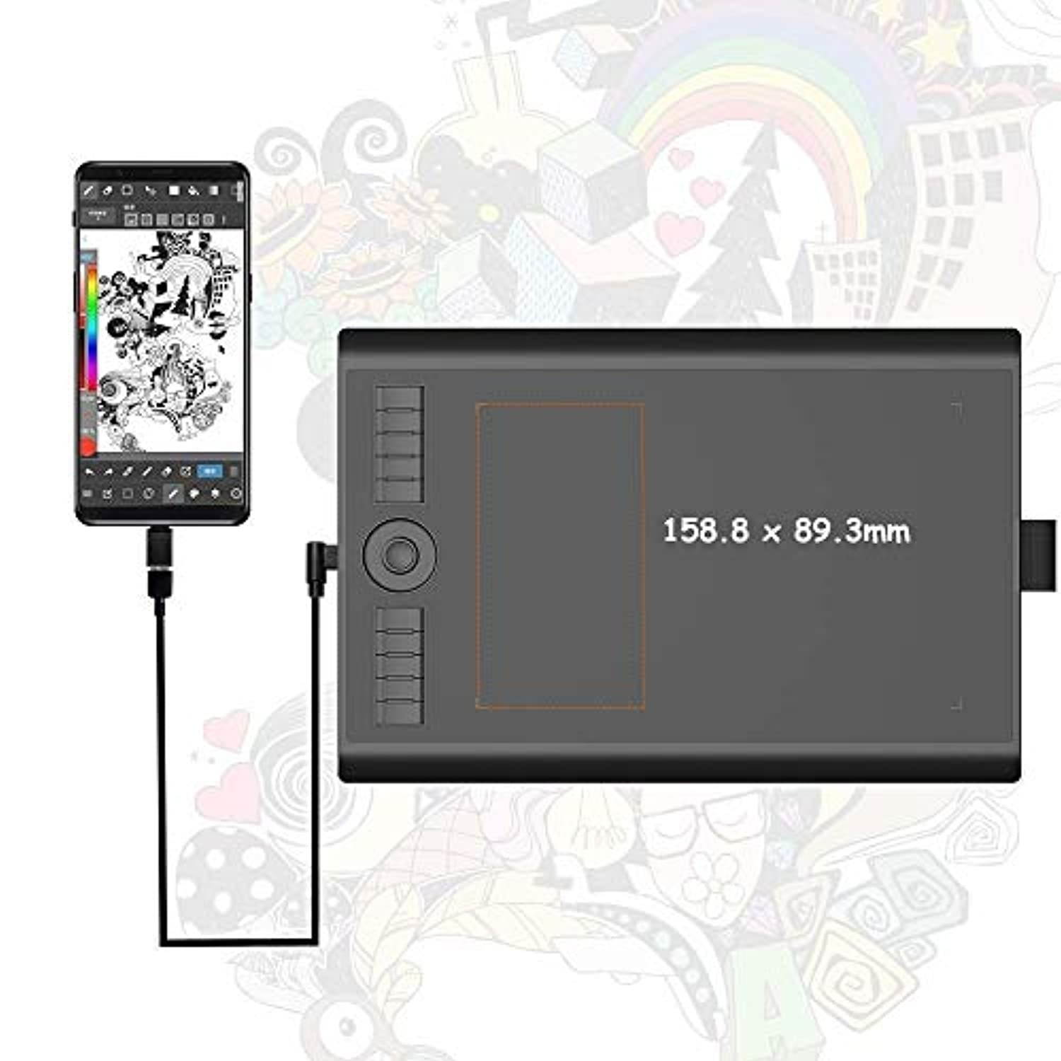 GAOMON M10K PRO Drawing Tablet  and  Nibs for Passive Pen AP32