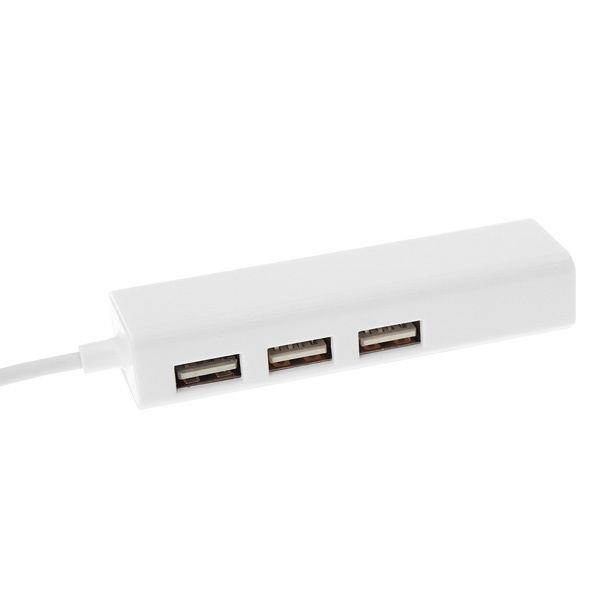 Hub 3 ports USB with 10/100 RJ45 Lan Ethernet for Apple Macbook Air pro retina