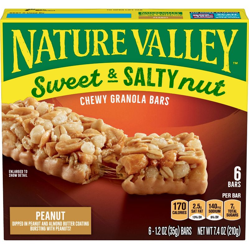 Nature Valley Sweet & Salty Nut Peanut Granola Bars - 6ct