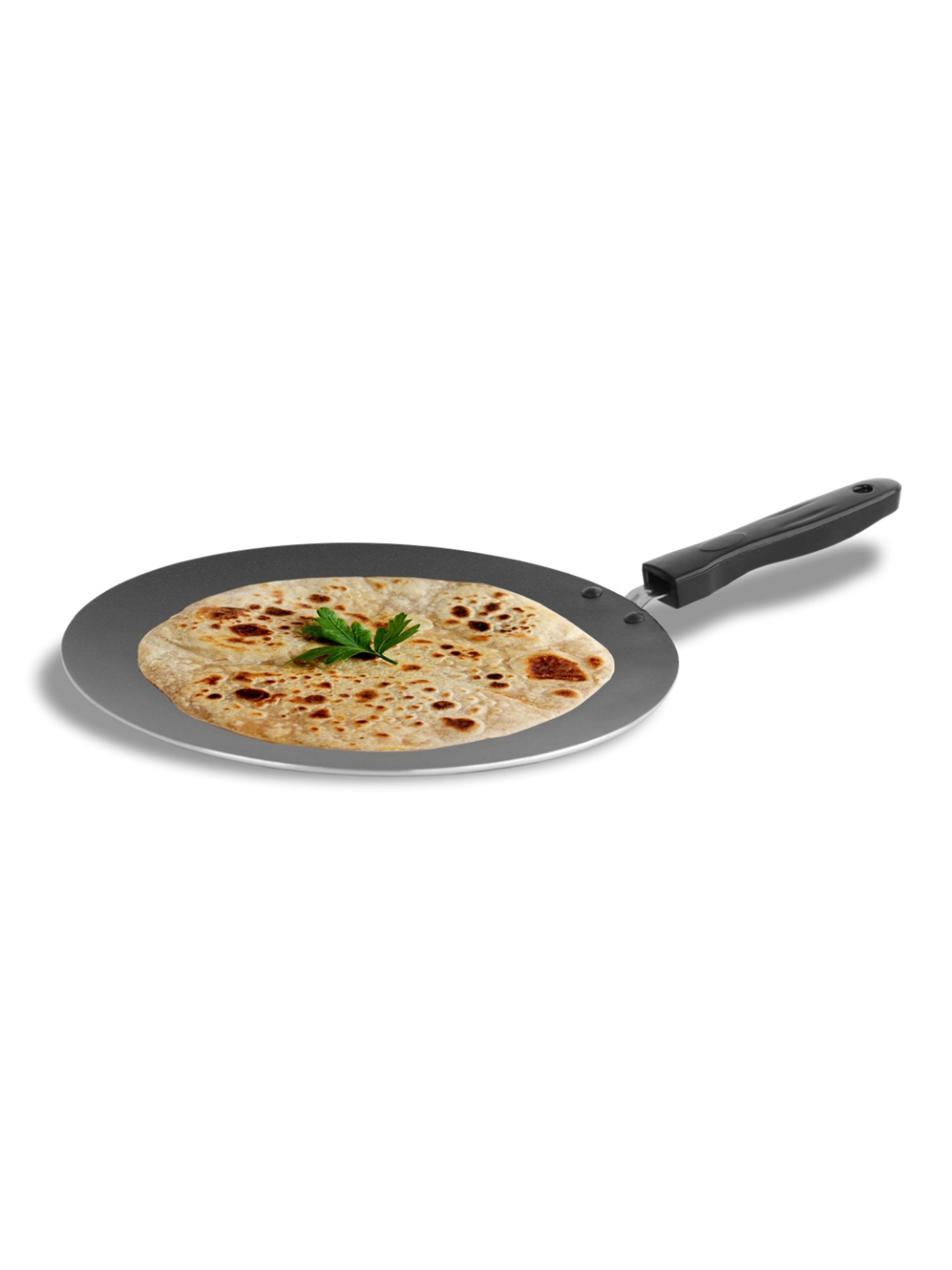 Sumeet Gold Series Pre Seasoned Cast Iron Concave Tawa for Roti 27cm 1.8kg, Gas & Induction-Friendly
