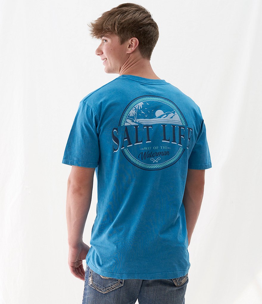 Salt Life Short-Sleeve Salt Washed Waterman Graphic T-Shirt