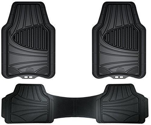 custom accessories armor all 78843 3piece black full coverage rubber floor mat