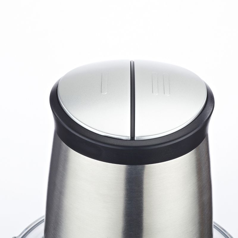 KitchenAid 2 Speed Pulsing Meal Prep Compact Mini Food Processor Chopper with 3.5 Cup Working Bowl, Contour Silver (Certified Refurbished)