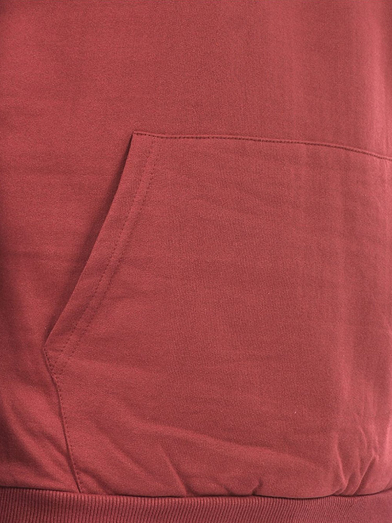 Lawman Maroon Cotton Regular Fit Printed Sweatshirts