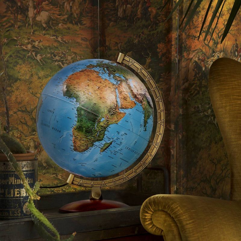 Primus Blue Ocean Physical Relief Globe - Waypoint Geographic