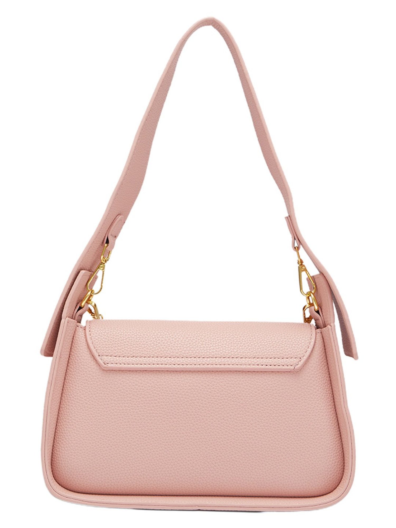 Globus Women Pink Textured Vegan Leather Handheld Bag