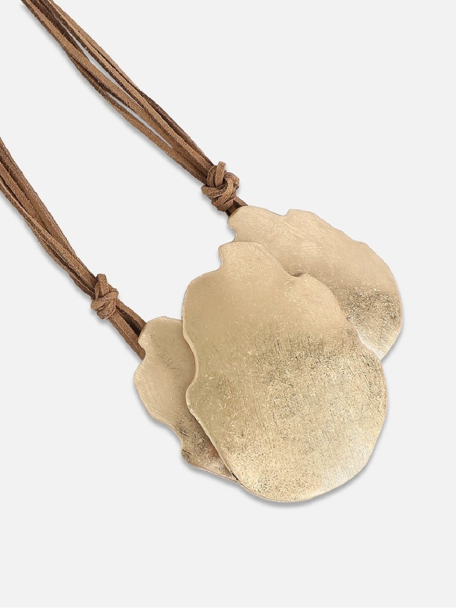 Sohi Women's Metallic Cascade Statement Necklace