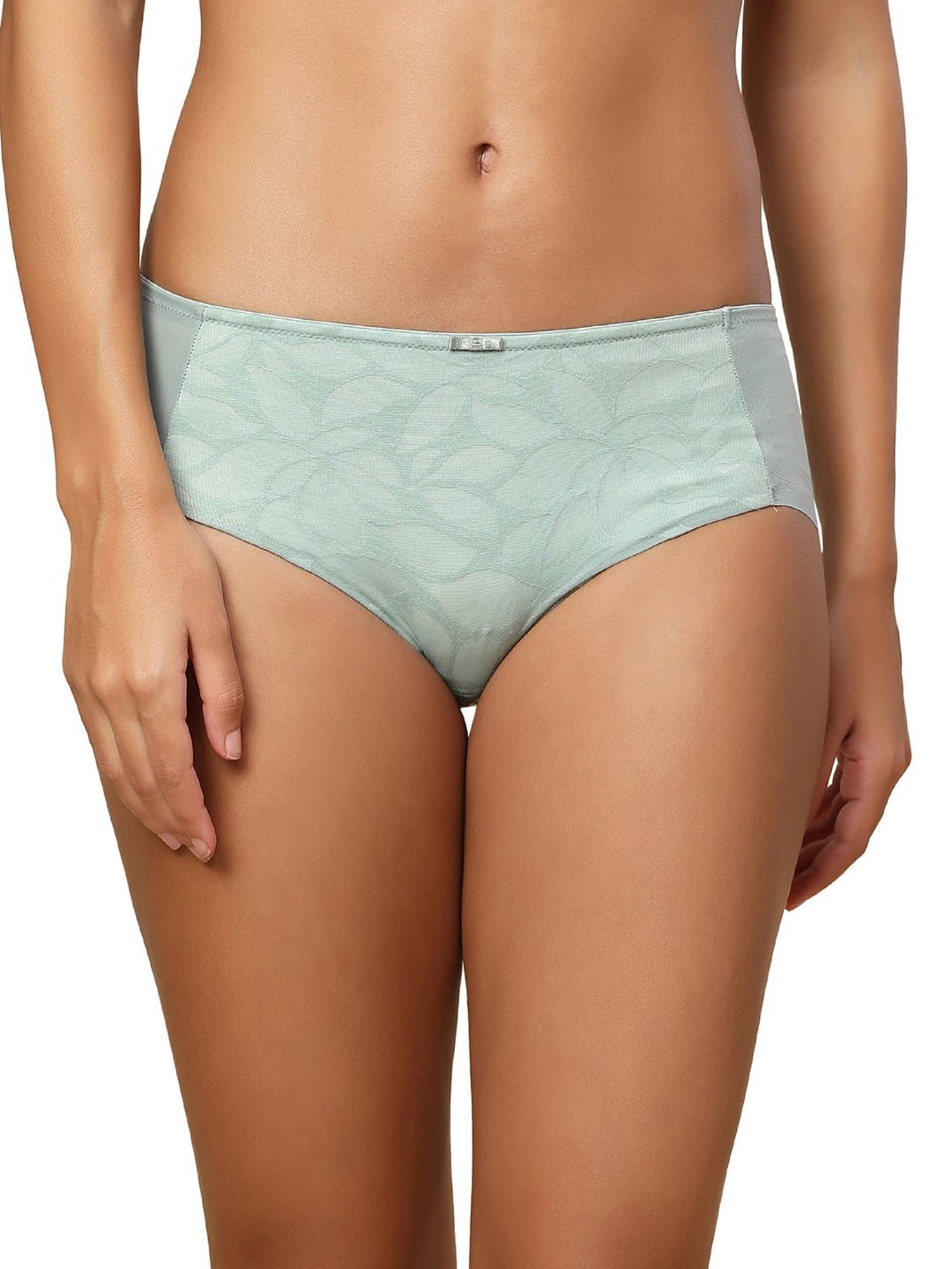 Triumph Green Floral Hipster Panty