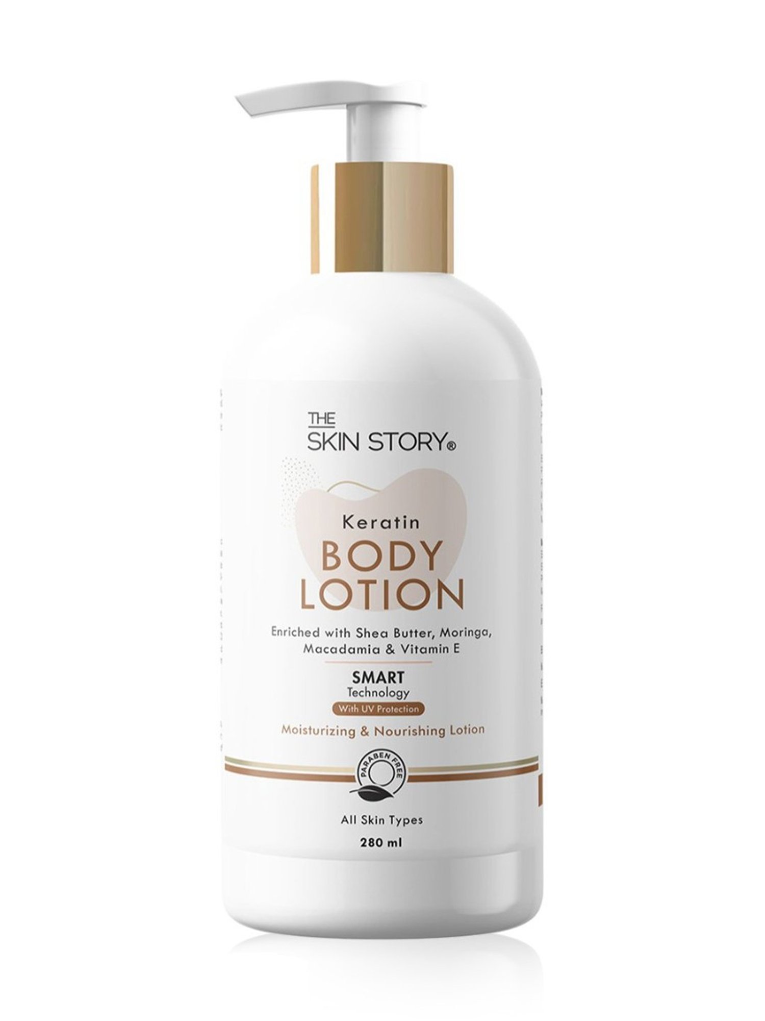 The Skin Story Vitamin E & Shea Butter Keratin Moisturizing & Nourishing Body Lotion - 280 ml