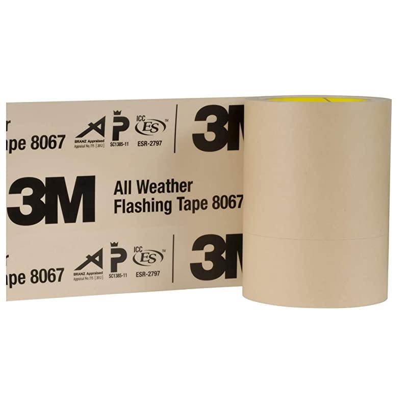 Flashing Tape 8067 6 in x 75 ft Waterproof Adhesive Backed All Weather Seal Doors Windows Openings in Wood Frame Construction