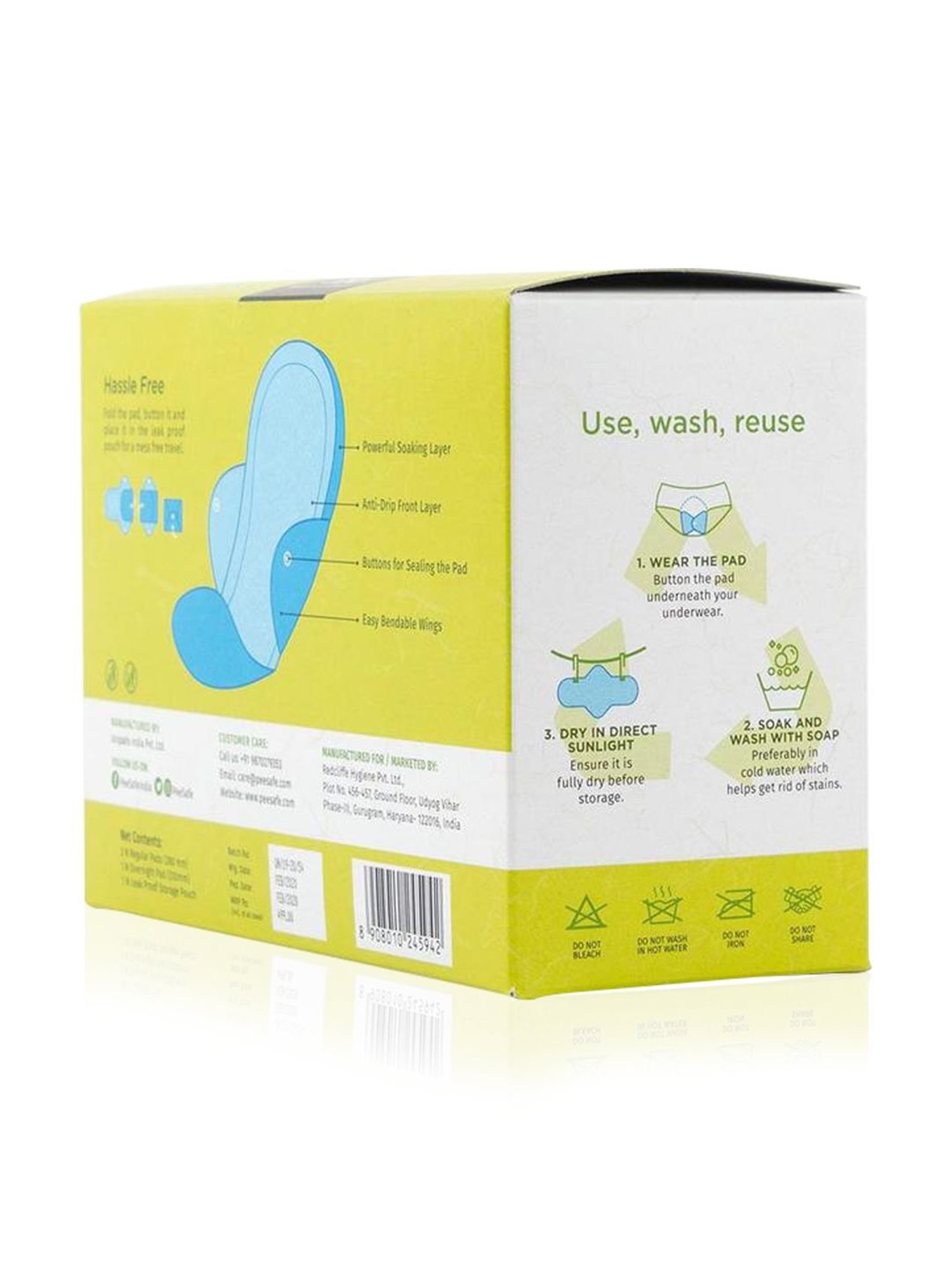 Pee Safe Reusable Sanitary Pads