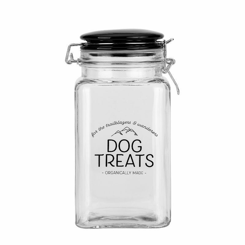 Amici Pet Adventure Glass Food Canister,46oz