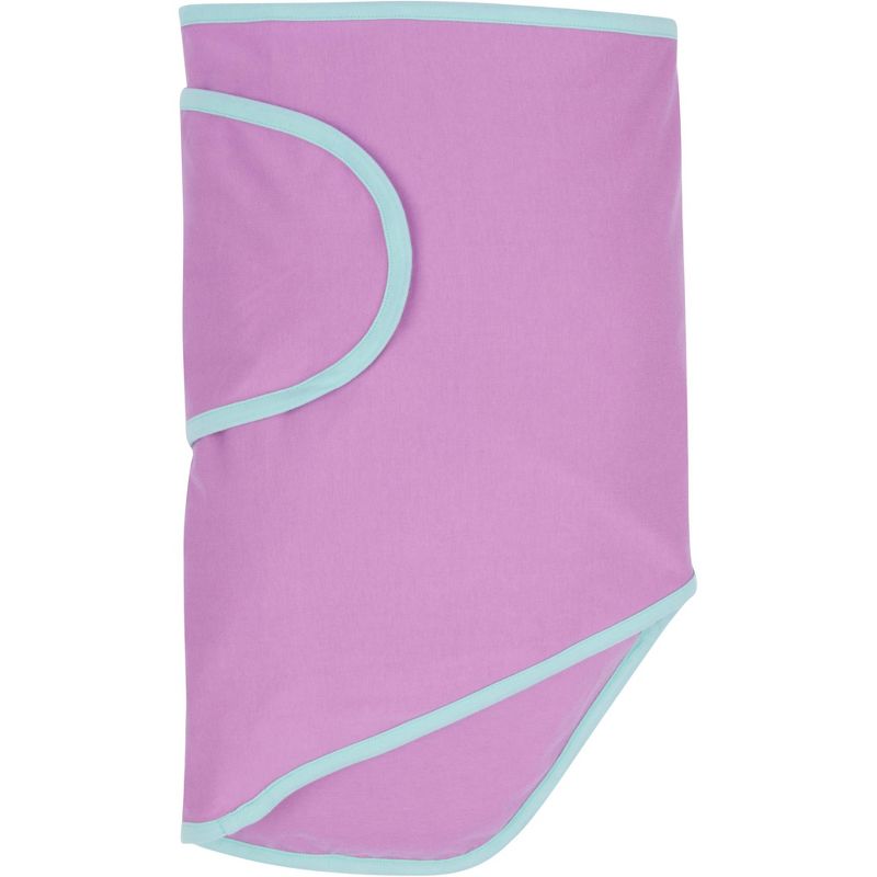 Miracle Blanket Swaddle Wrap Trim Purple/Mint
