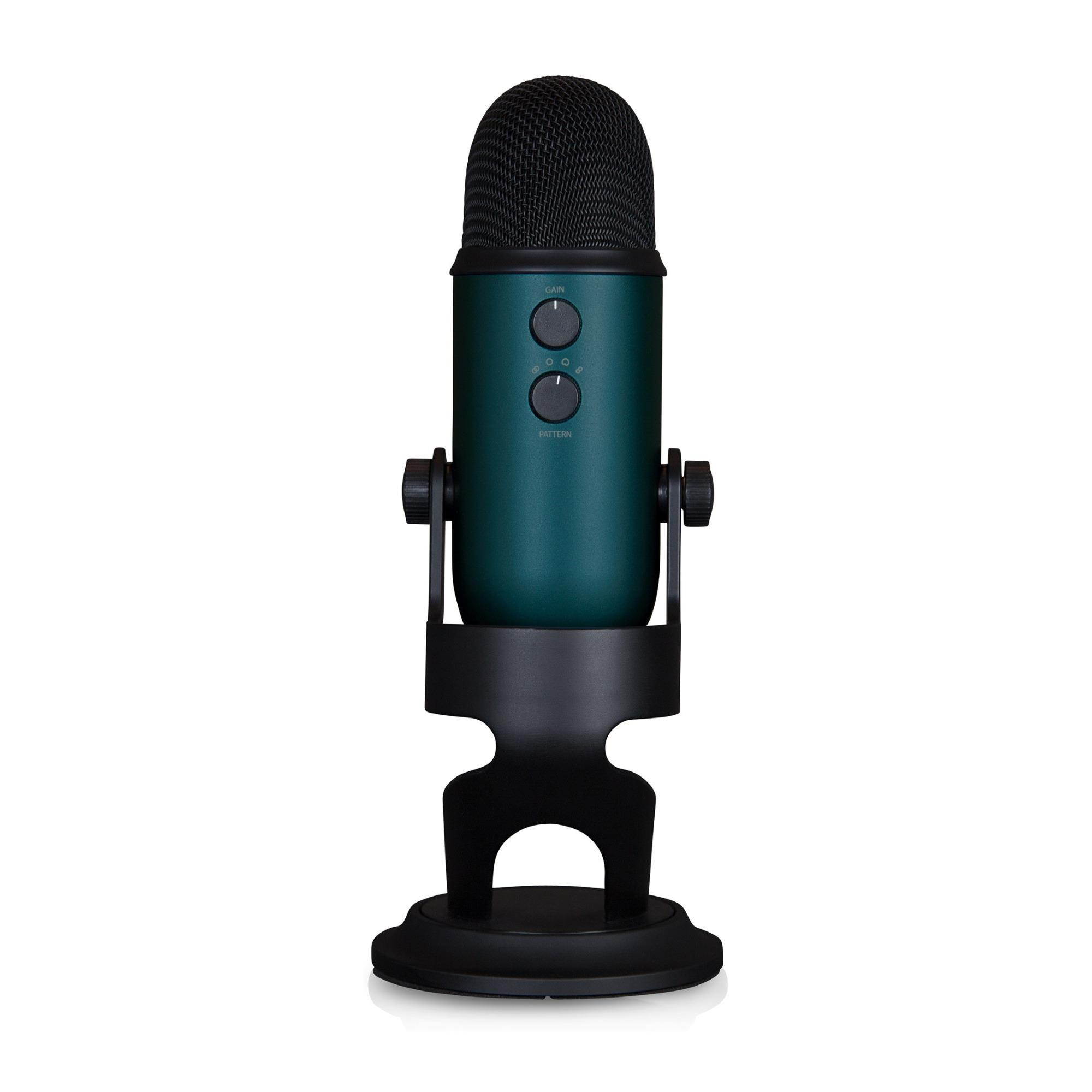 Blue Microphones Yeti Teal USB Mic with Knox Gear USB Hub and Knox Pop Filter
