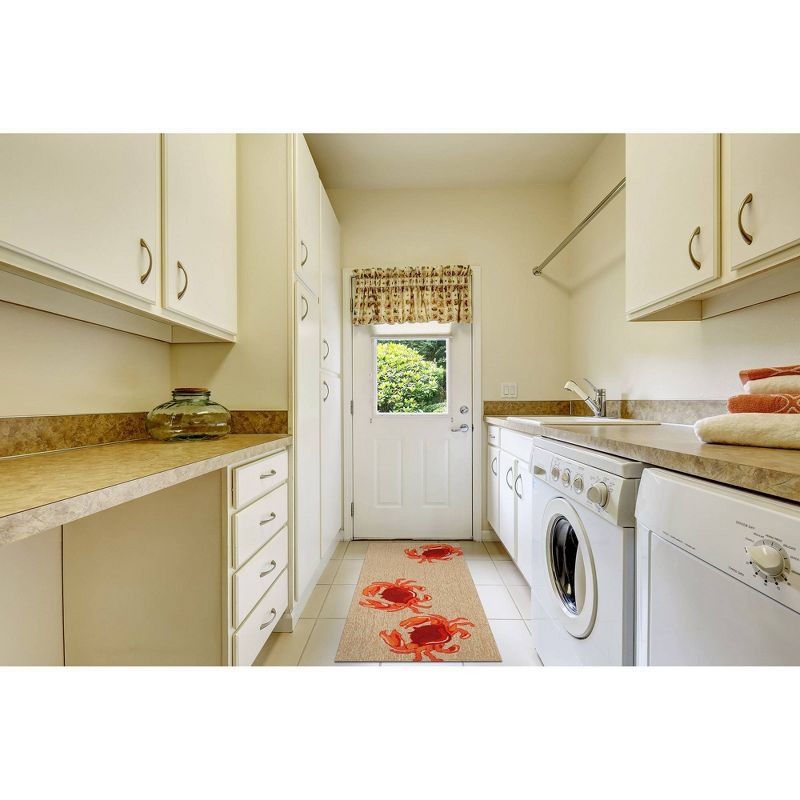 Frontporch Indoor/Outdoor Crabs Natural Rug 20"X30" Natural - Liora Manne