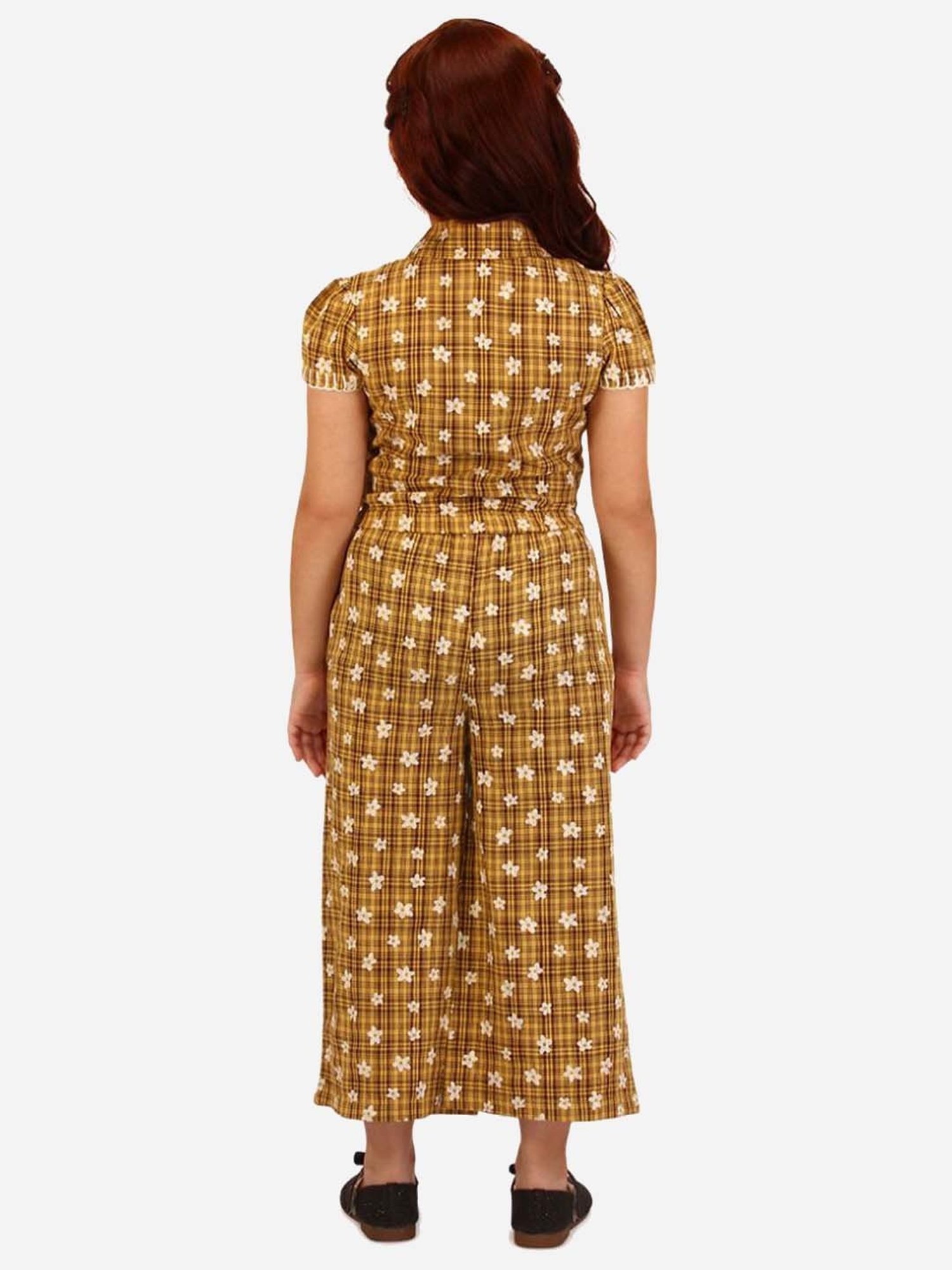 Akkriti by Pantaloons Kids Red & Cream Embroidered Kurta Set