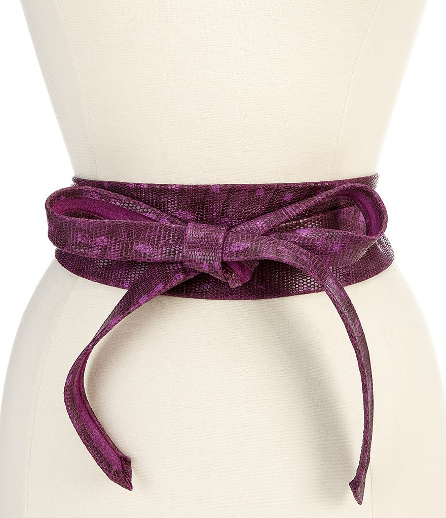 Art N Vintage Black Leather Waist Belt For Women