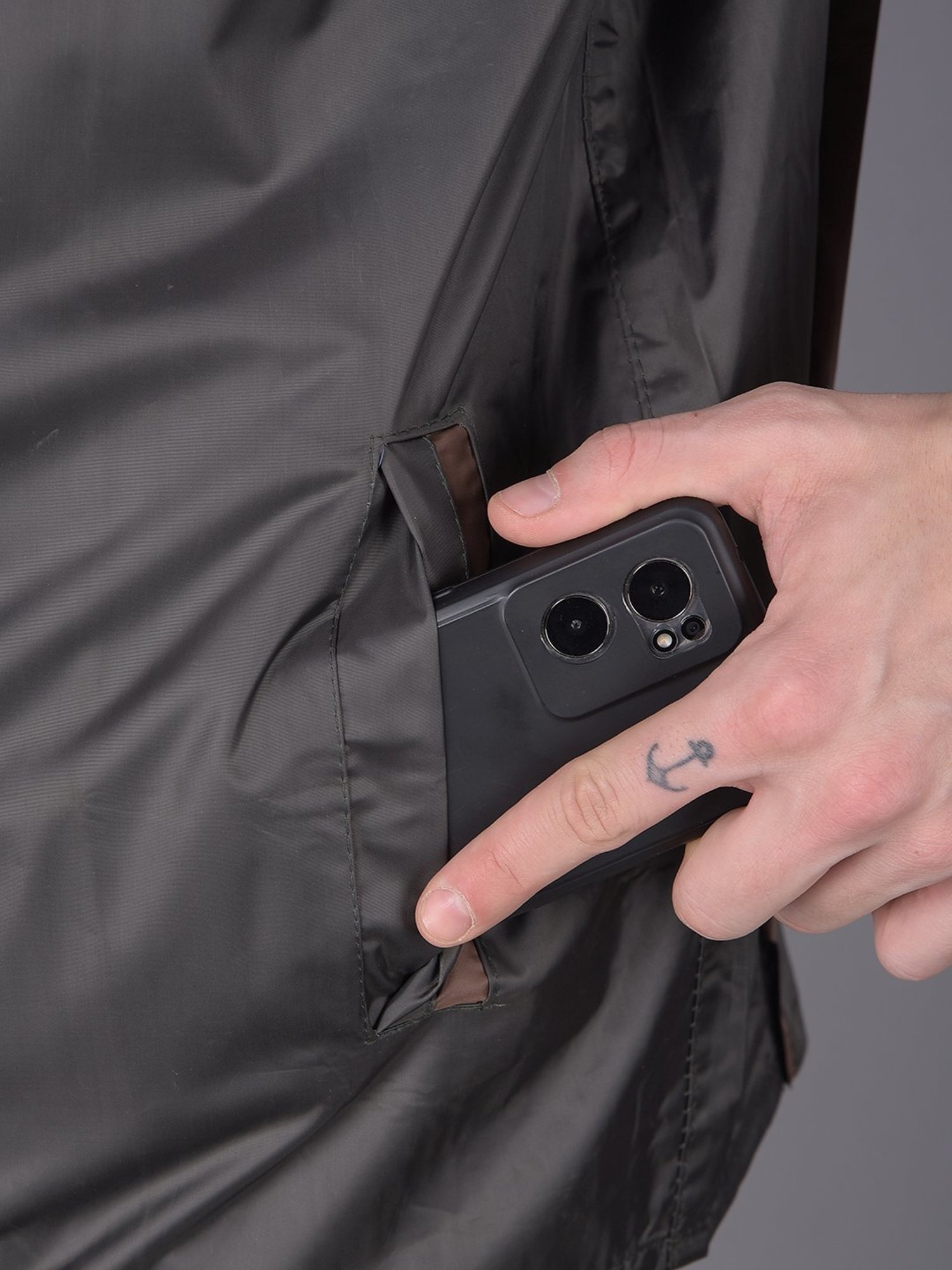 Wildcraft Red & Maroon Regular Fit Colour Block Rainwear Jacket