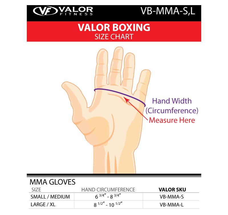 Valor Boxing VB-MMA-S MMA Gloves Small