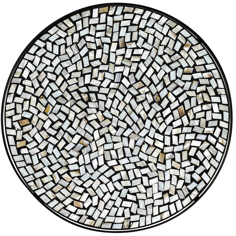 Aluminum Square Patio Side Table - Brown - Crestlive Products