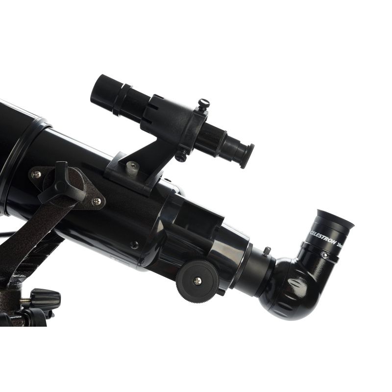 Celestron Powerseeker 80AZS Telescope with Basic Smartphone Adapter - Black