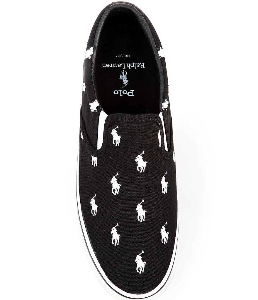 Polo Ralph Lauren Men's Thompson Logo Printed Slip-On Sneakers