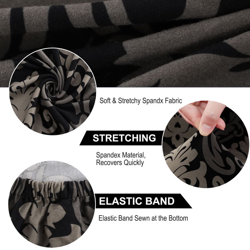 1 Pc Polyester Stretch Dining Chair Slipcovers Multicolored  - PiccoCasa