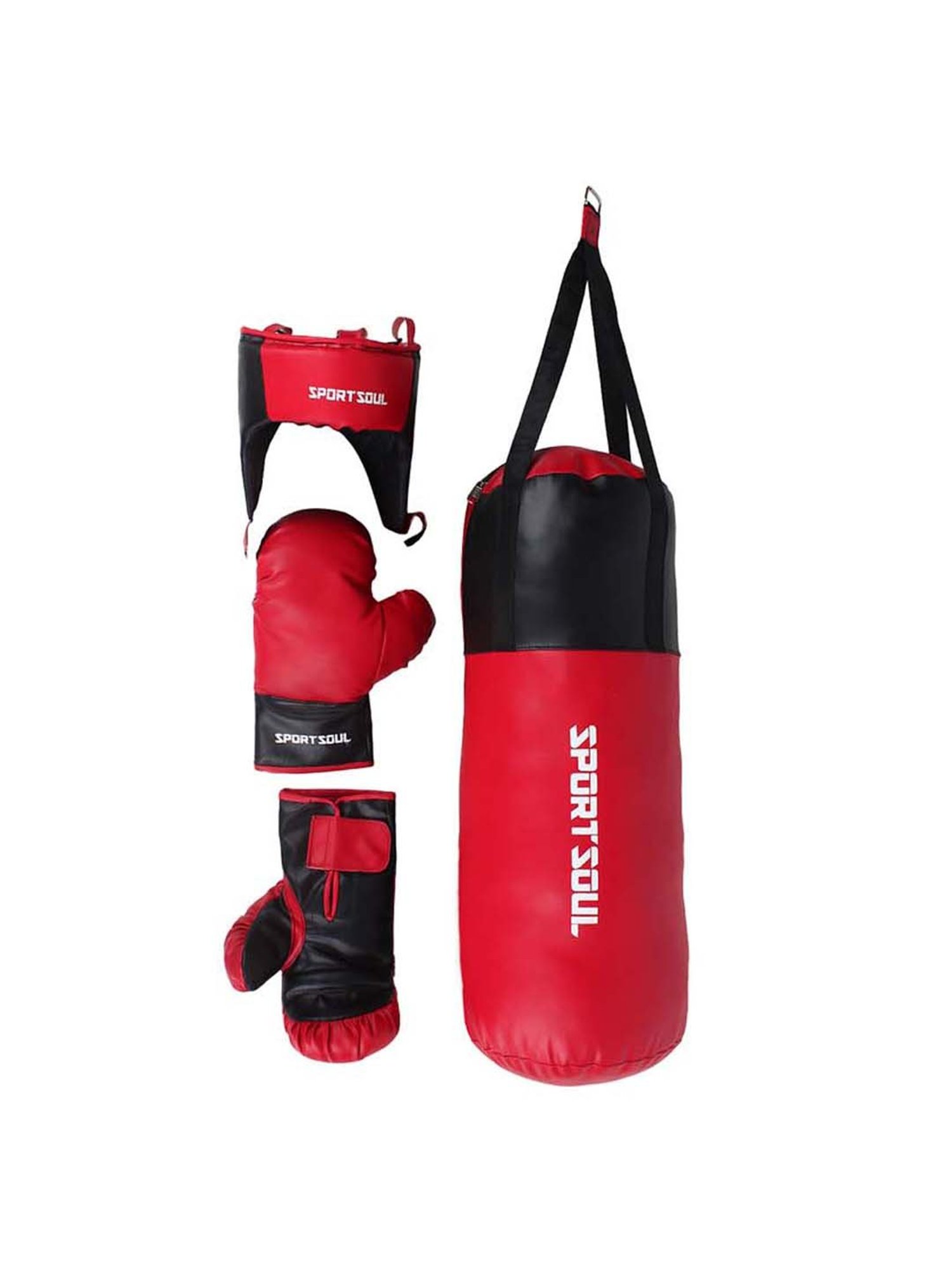SportSoul Red & Black Junior Boxing Set (Age 8-12 Years)