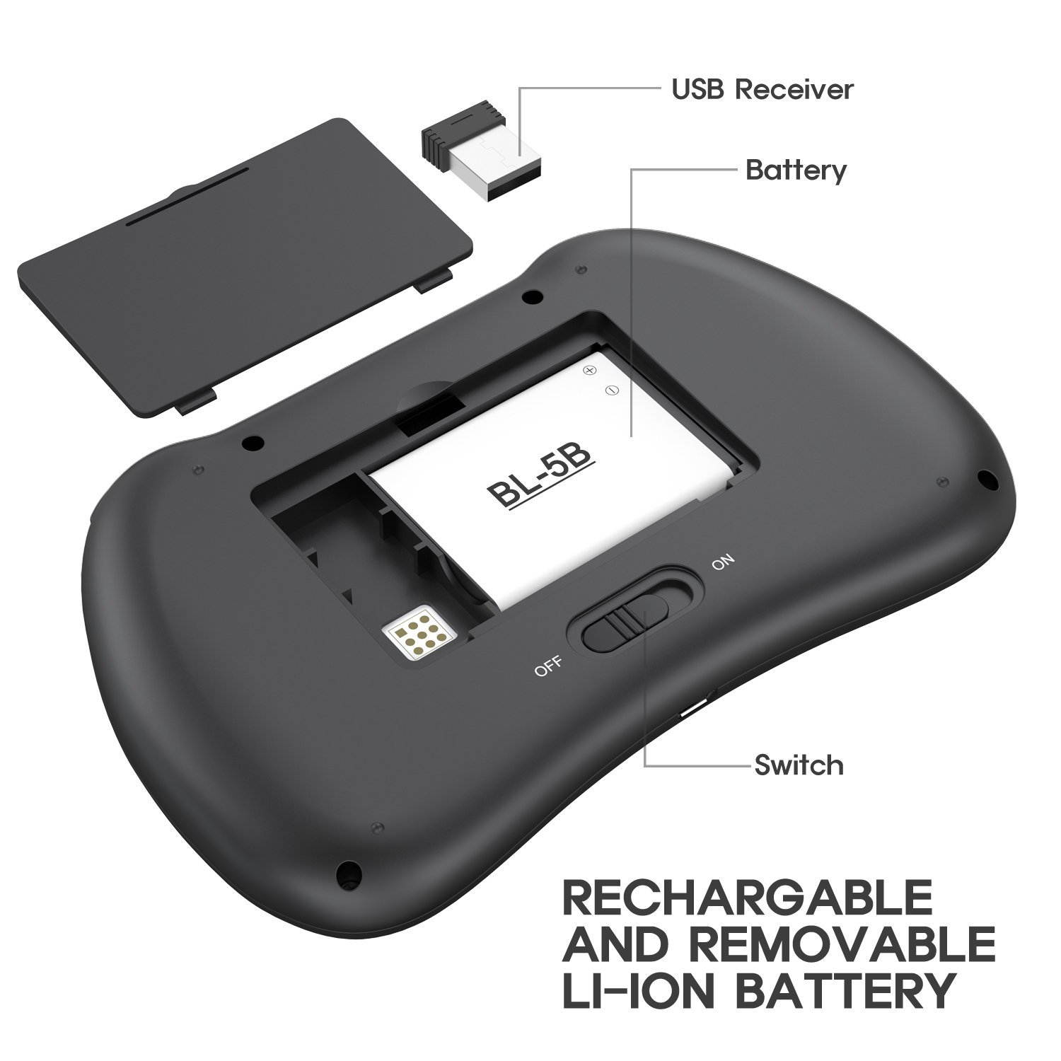 Werleo 2.4GHz Colorful Backlit Mini Wireless Keyboard with Touchpad Mouse Rechargeable Combos for PC, Laptop,Pad, Google Android TV Box PS4 PS3 Xbox and More (Upgraded Version)