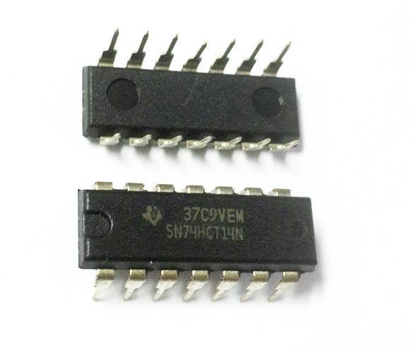 1PCS TEXAS INSTRUMENTS SN74HCT14N 74HCT14N 74HCT14 IC, DIP-14