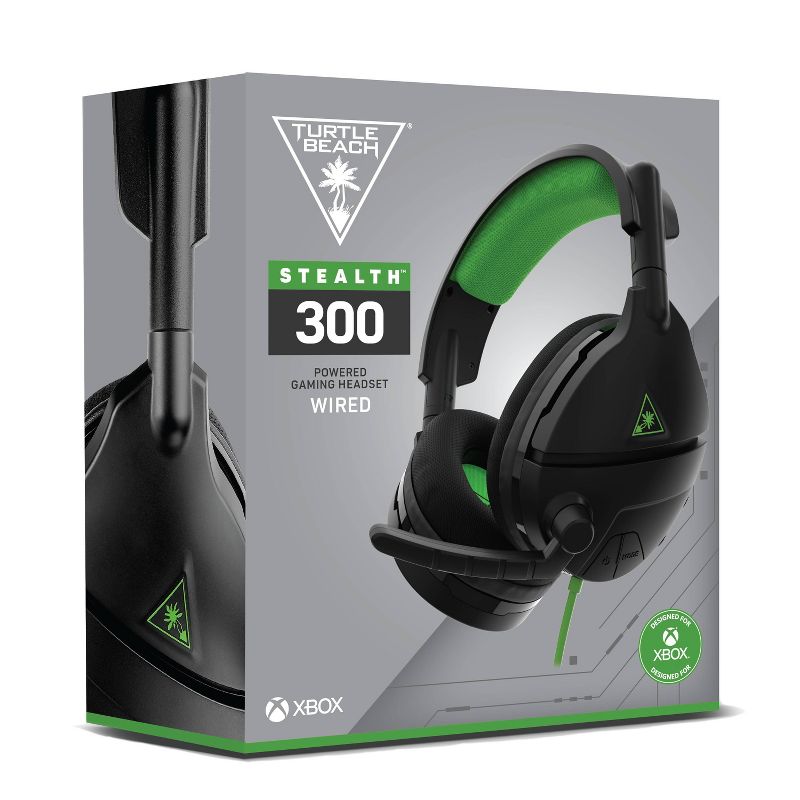 Turtle Beach Stealth 300 Amplified Gaming Headset for Xbox One/Series X - Black/Green