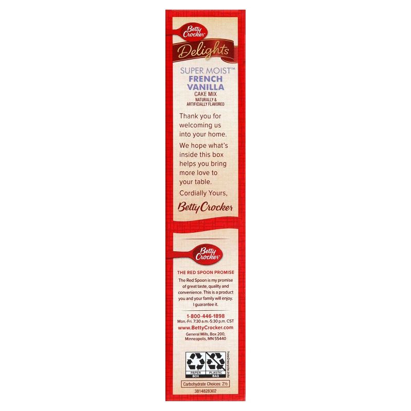 Betty Crocker Super Moist French Vanilla Cake Mix - 15.25oz