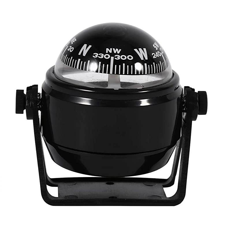 MultiPurpose Compass Sea Marine Bracket Mount Compass Voyager Outside Fits for Boat Caravan TruckBlack