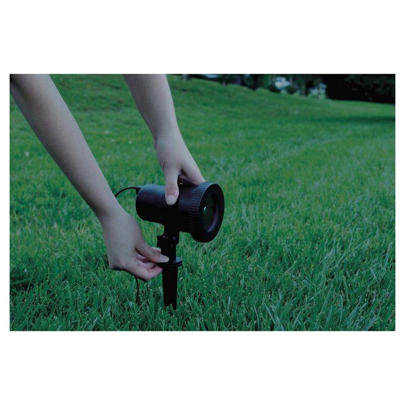 Solar Portable Garden and Pathway Light Amber/White - Techko Maid