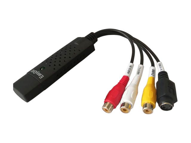 Video Audio Capture Card Adapter, easyday EasyCap USB 2.0 Audio Video VHS to DVD Converter Grabber Adapter Capture Card for Win7/8/10