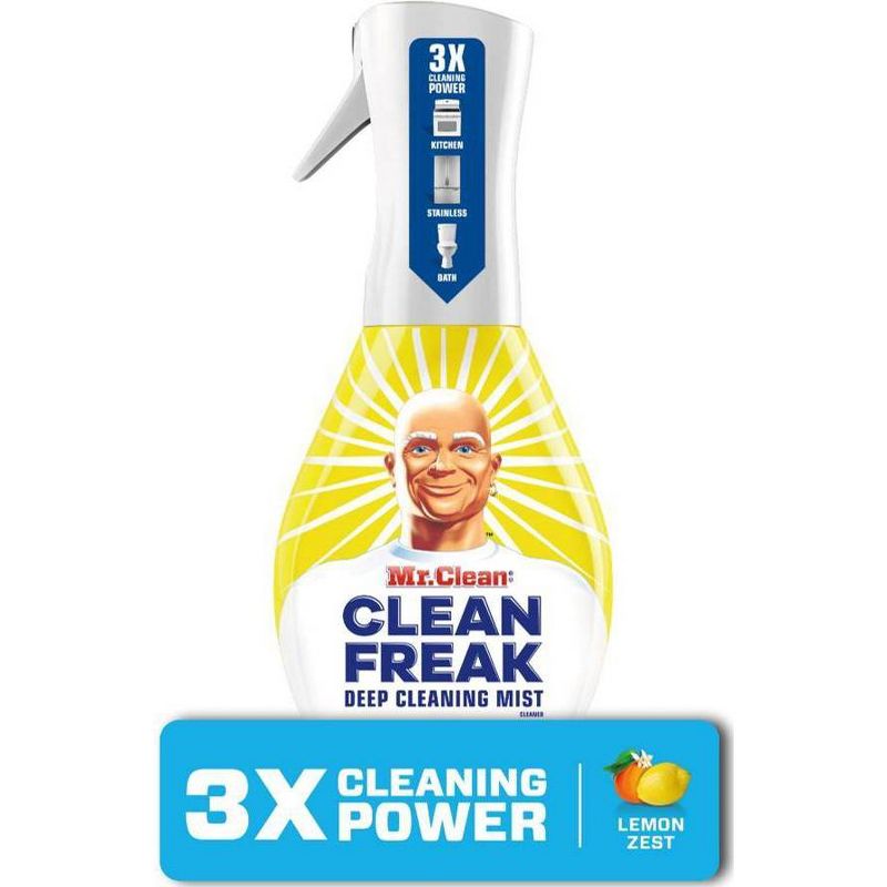 Mr. Clean, Clean Freak Deep Cleaning Mist Multi-Surface Spray, Lemon Zest Scent Starter Kit - 16 fl oz/1ct