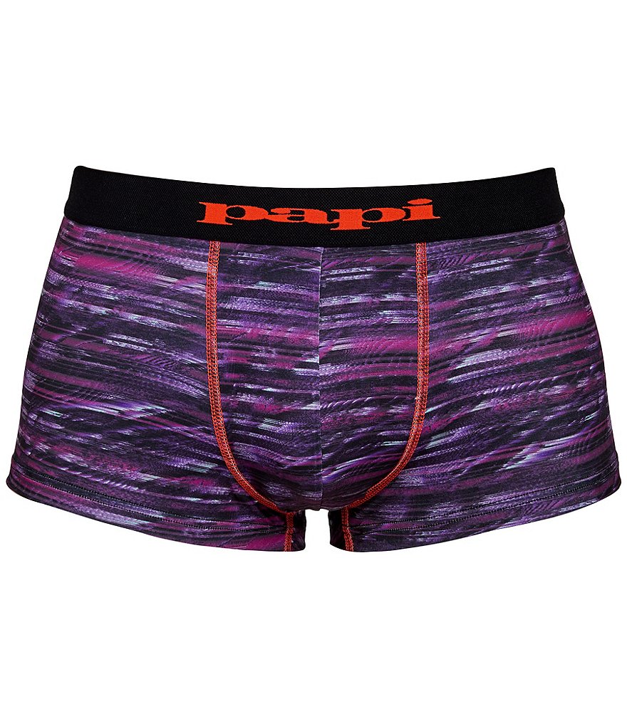 Papi Glitch Print Trunks